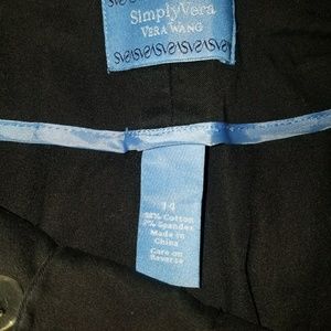 Simply Vera Wang black capris
